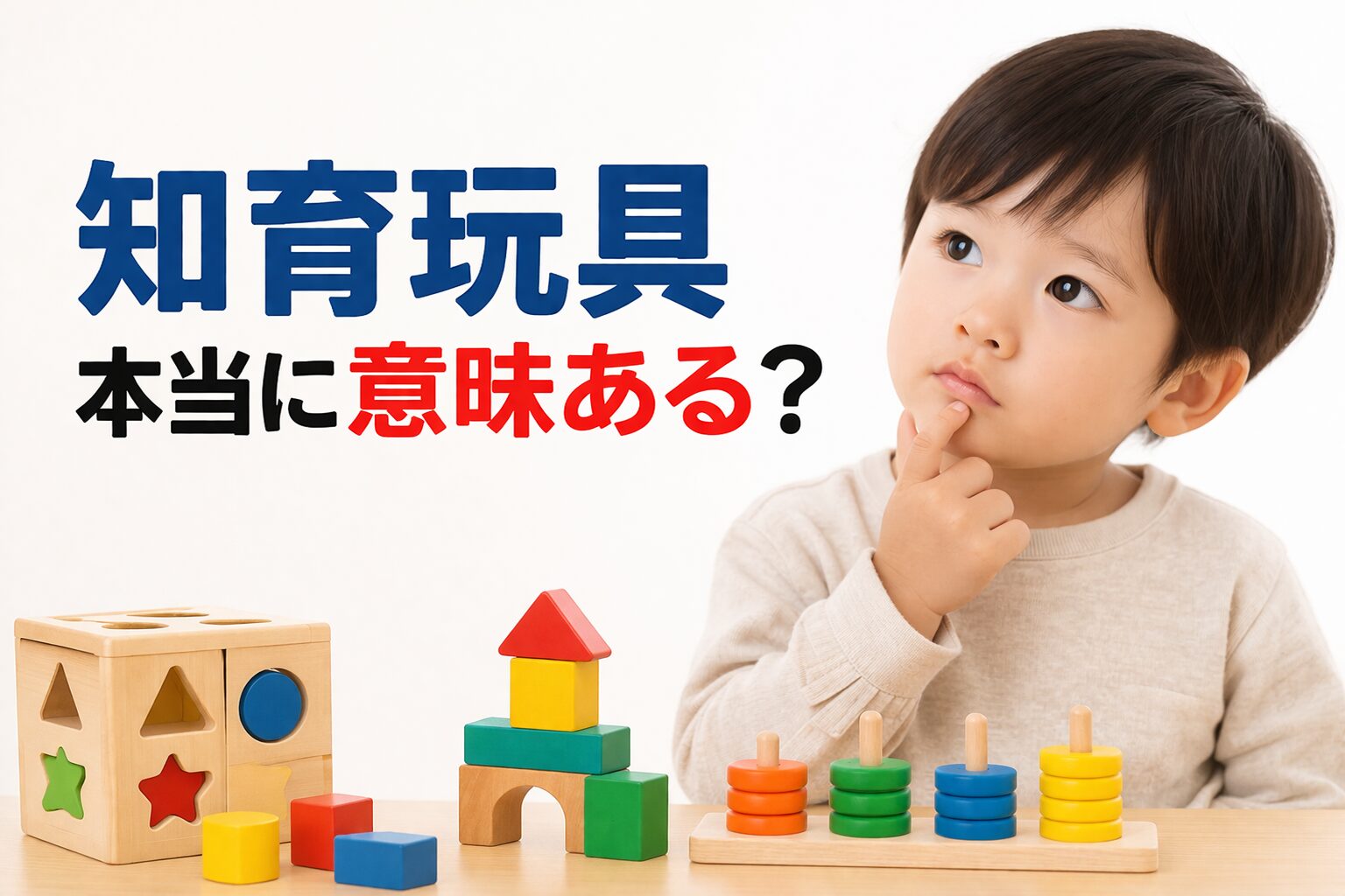 知育玩具本当に意味ある？