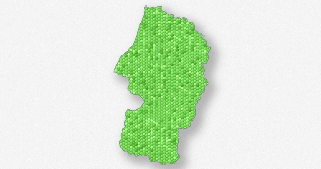 山形県の地図