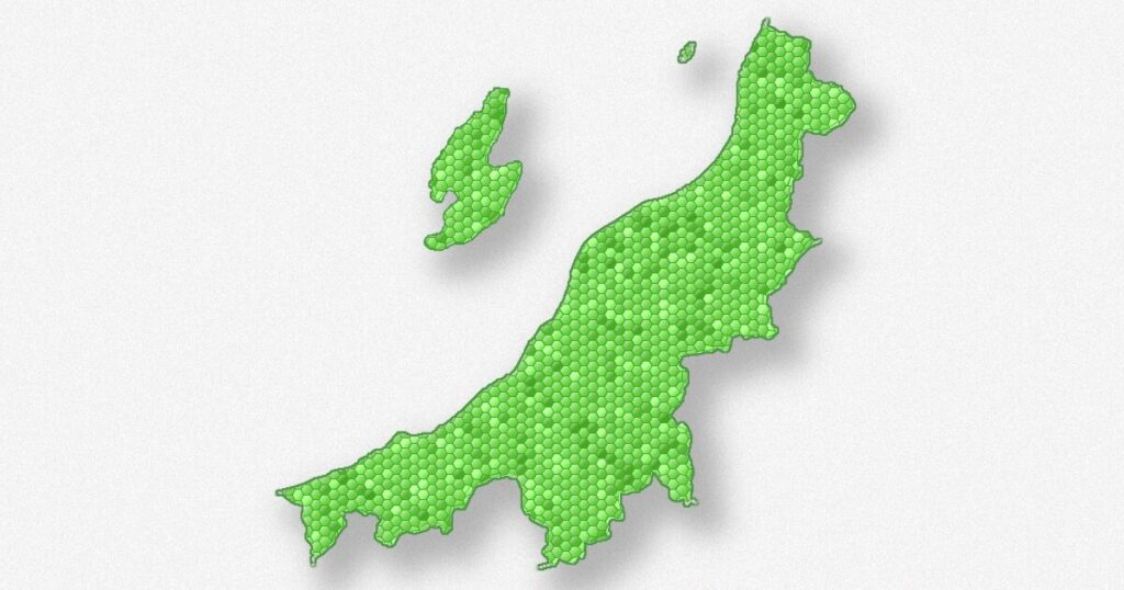 新潟県の地図