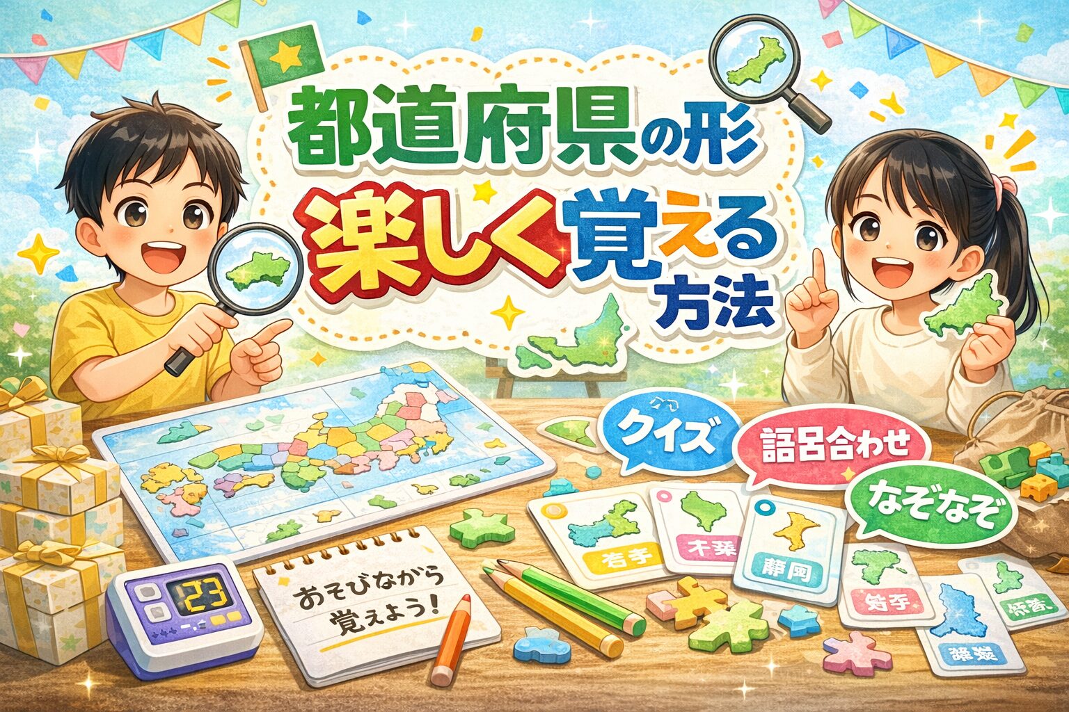 都道府県の形楽しく覚える方法