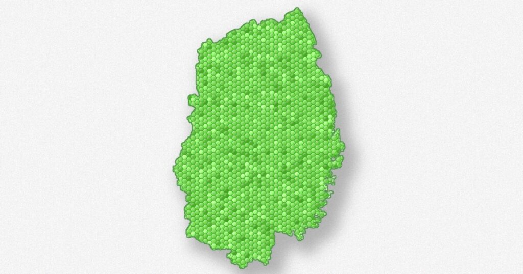 岩手県の地図
