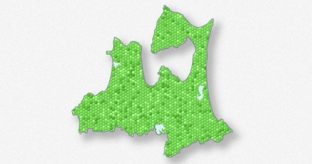 青森県の地図