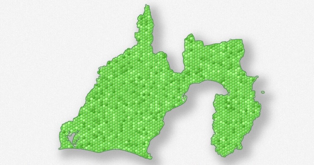静岡県の地図