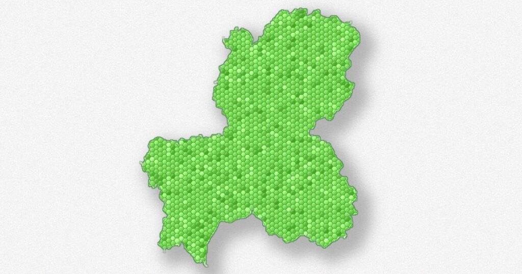 岐阜県の地図