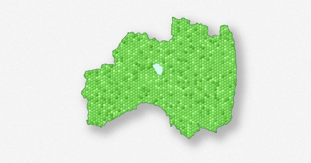 福島県の地図