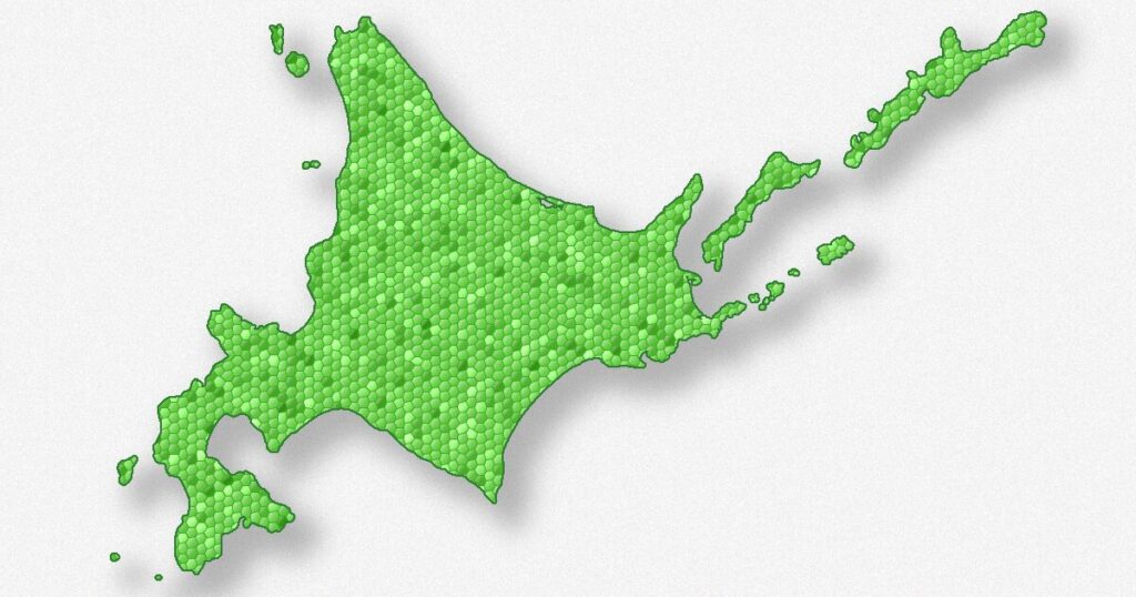 北海道の地図