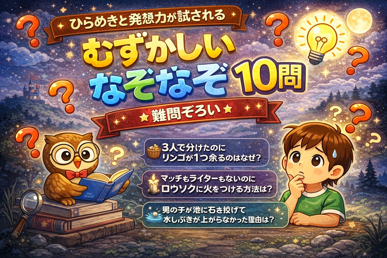 難しいなぞなぞ10問