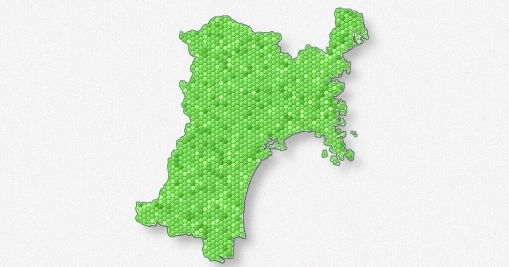 宮城県の地図