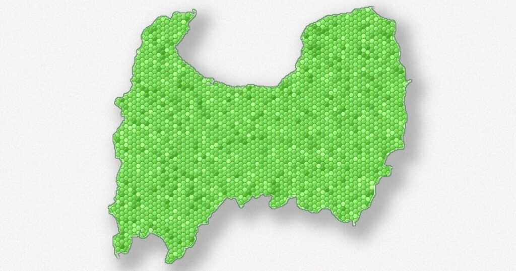 富山県の地図