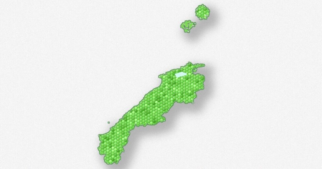 島根県の地図
