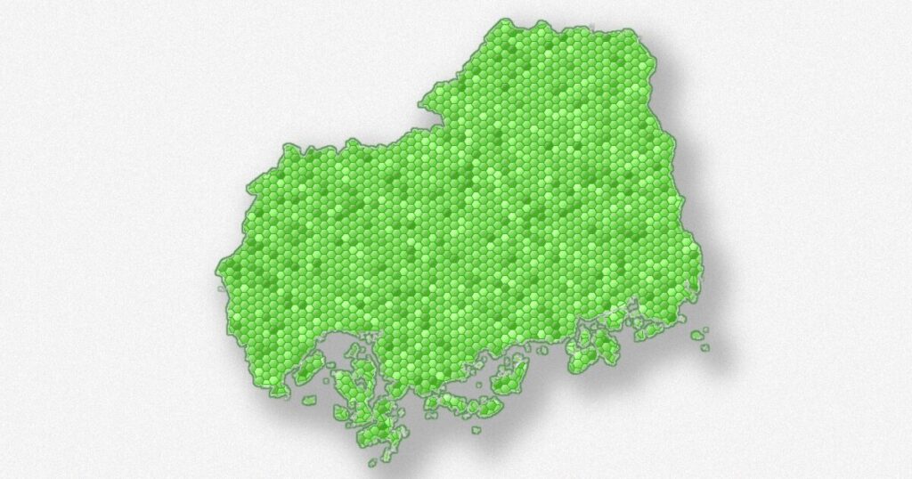 広島県の地図