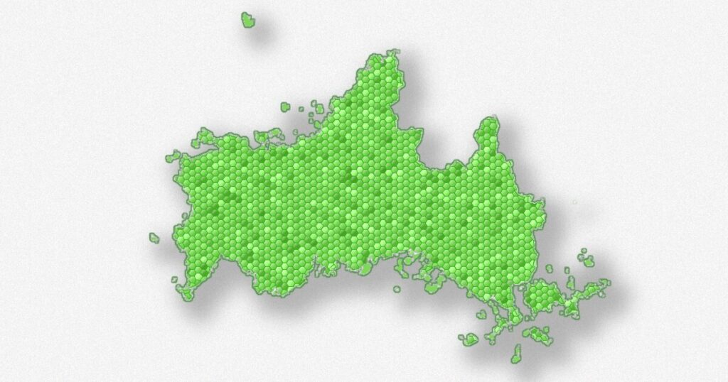 山口県の地図