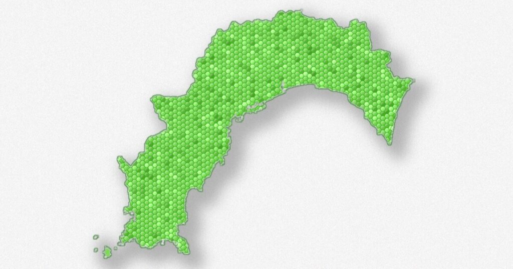 高知県の地図