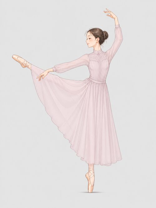 バレエの絵