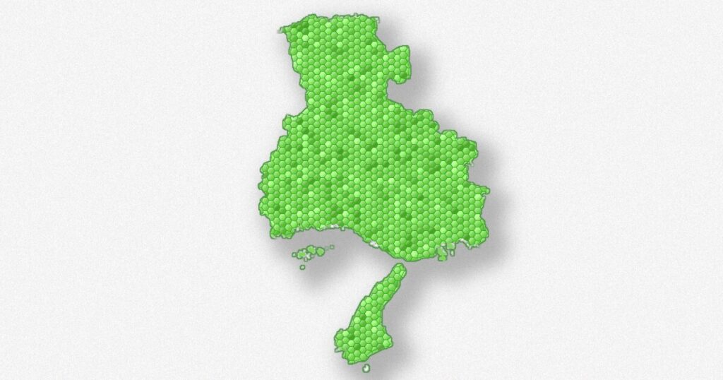 兵庫県の地図