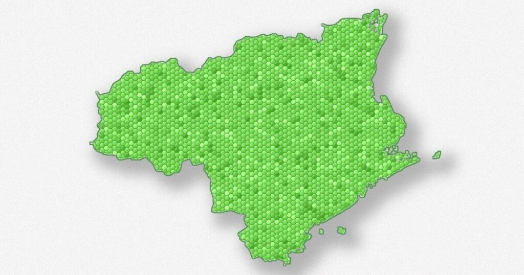 徳島県の地図
