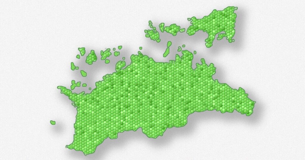 香川県の地図