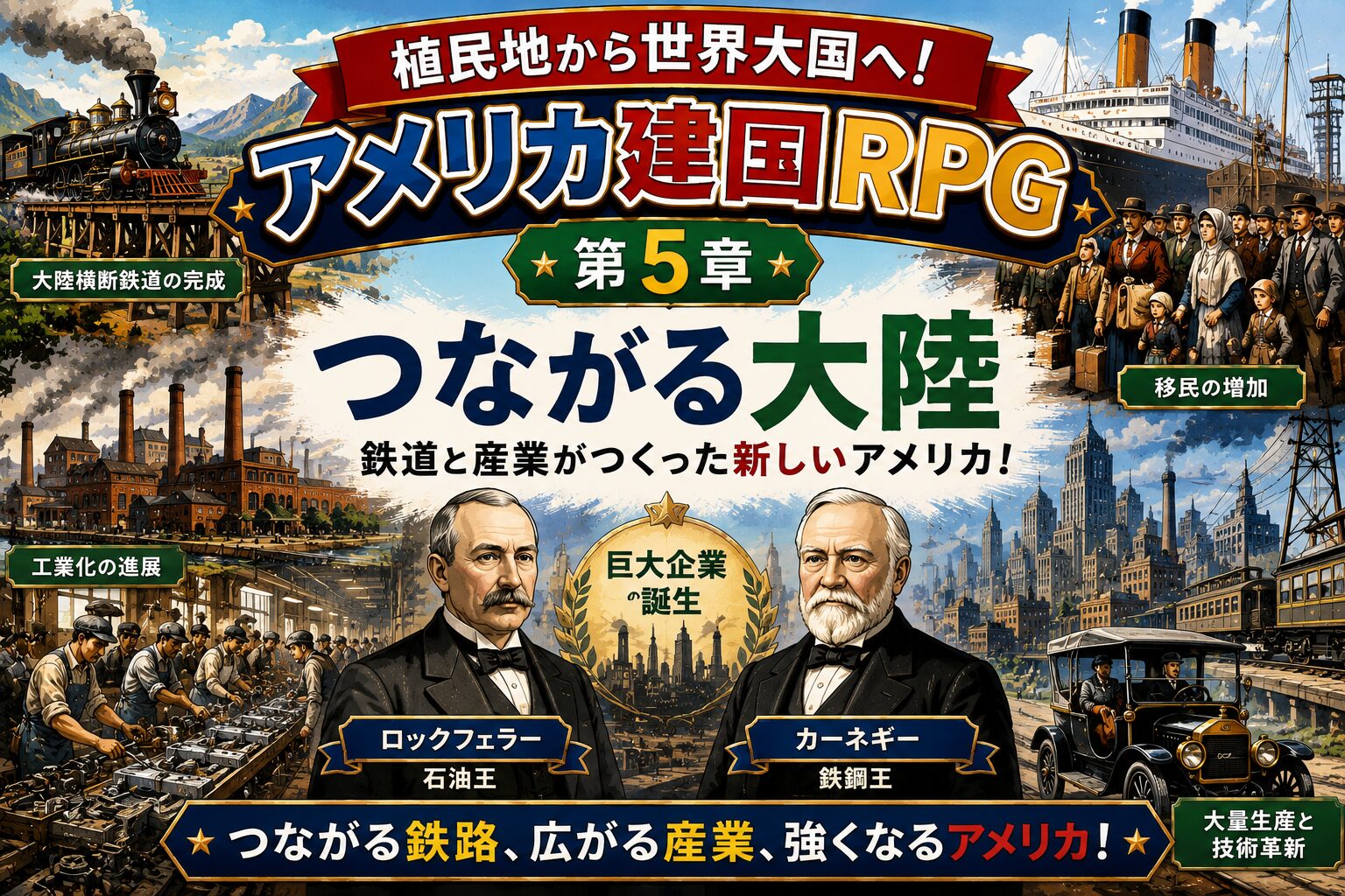 植民地から世界大国へ！アメリカ建国RPG 第5章
