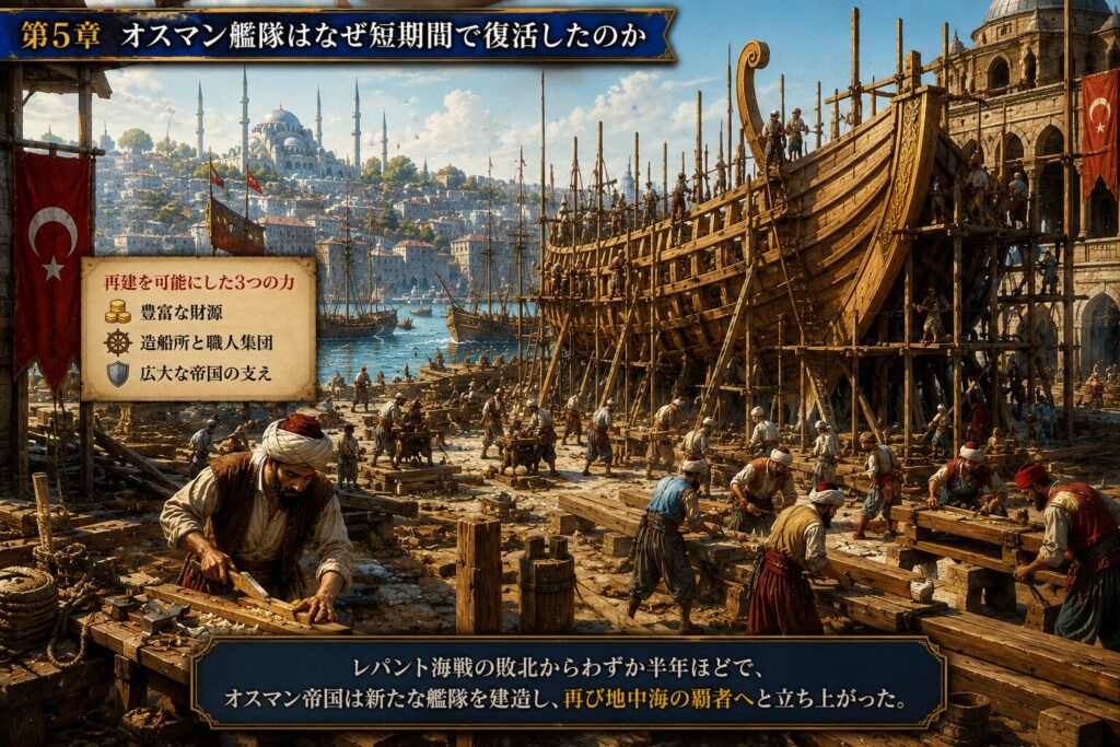 オスマン艦隊はなぜ短期間で復活したのか