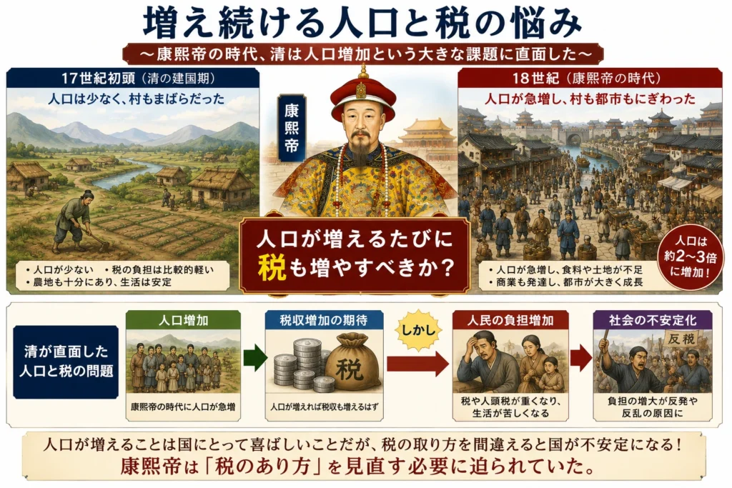 増え続ける人口と税の悩み