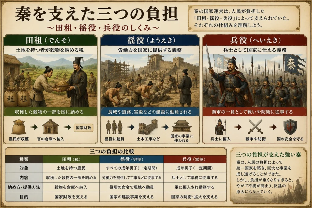 田祖・徭役・兵役