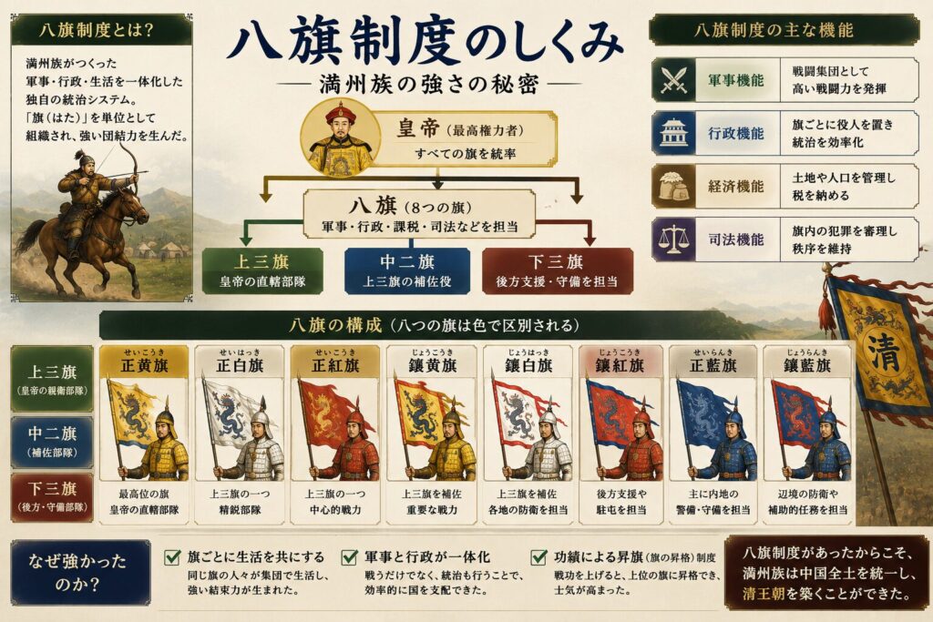 八旗制度の図解
