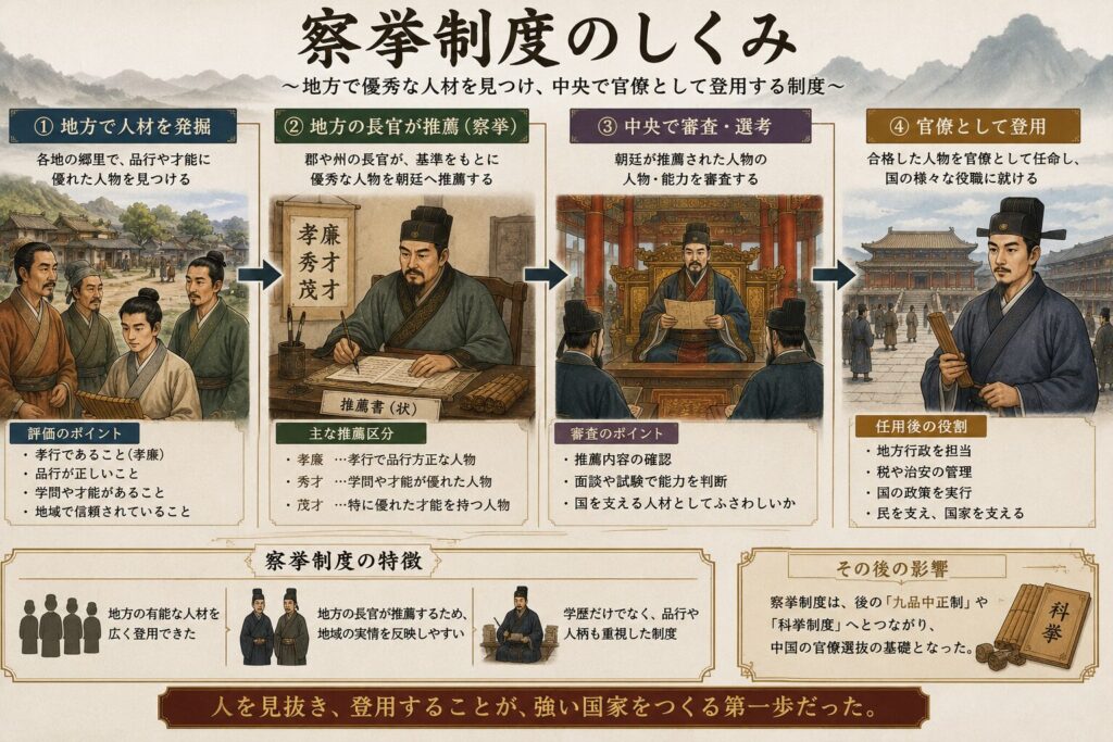 察挙制度の図解