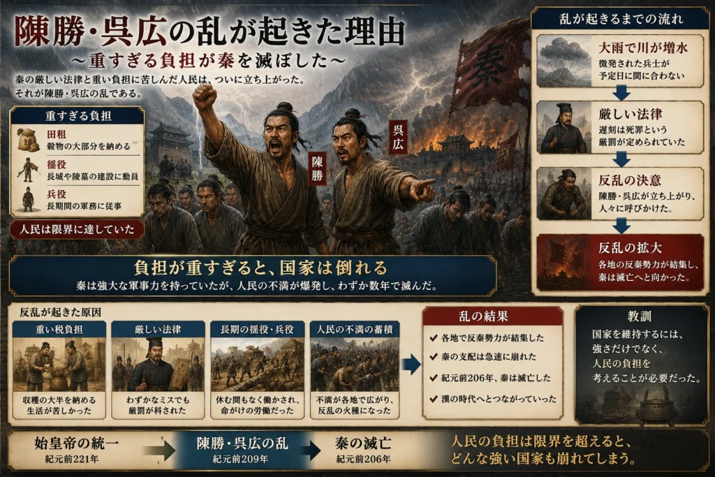 陳勝・呉広の乱が起きた理由
